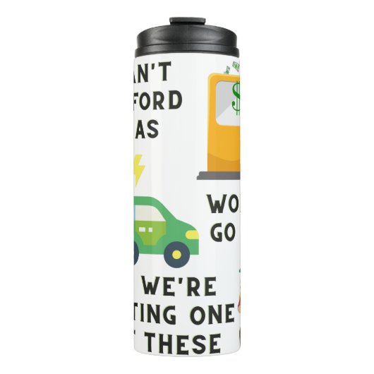 ガスやEVなどの馬のジョーク買ギフトを買う余裕がない タンブラー (正面)