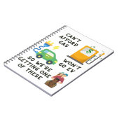 ガスやEVなどの馬のジョーク買ギフトを買う余裕がない ノートブック (左側)