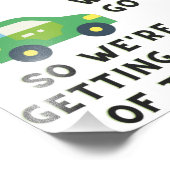 ガスやEVなどの馬のジョーク買ギフトを買う余裕がない フォトプリント (角)