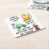 ガスやEVなどの馬のジョーク買ギフトを買う余裕がない ペーパーコースター (アングル)