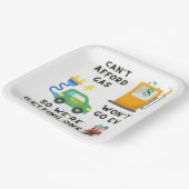 ガスやEVなどの馬のジョーク買ギフトを買う余裕がない ペーパープレート (傾斜あり)