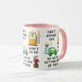 ガスやEVなどの馬のジョーク買ギフトを買う余裕がない マグカップ (正面右)