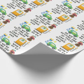 ガスやEVなどの馬のジョーク買ギフトを買う余裕がない ラッピングペーパー (角)