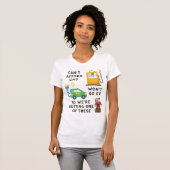 ガスやEVなどの馬のジョーク買ギフトを買う余裕がない Tシャツ (正面フル)