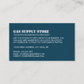ガスアイコン、ガスエンジニアおよびサプライヤー 名刺 (裏面)