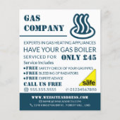 ガスアイコン、ガス技術者およびサプライヤー広告ズ チラシ (正面)