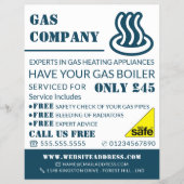 ガスアイコン、ガス技術者およびサプライヤー広告ズ チラシ (正面)
