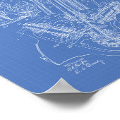 ガスエンジンバルブ1916特許の設計図 ポスター (角)