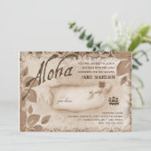 ガスクロマトグラフ|アロハルアウ（ハワイ式宴会）アイランドブラウン 招待状 (スタンド正面)