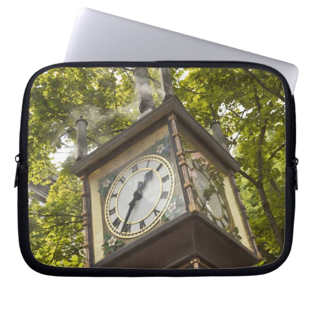 ガスタウン地区の蒸気式時計 ラップトップスリーブ (正面)