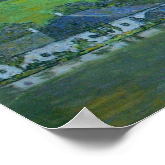 ガスタフクリムトによるアターゼーでアンターチ ポスター (角)