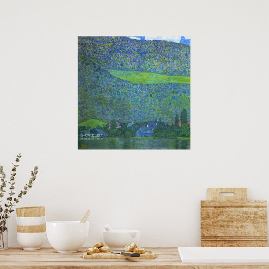 ガスタフクリムトによるアターゼーでアンターチ ポスター (キッチン)