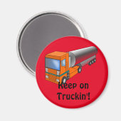 ガスタンクローリー重量輸送機子供へ マグネット (正面/裏面)