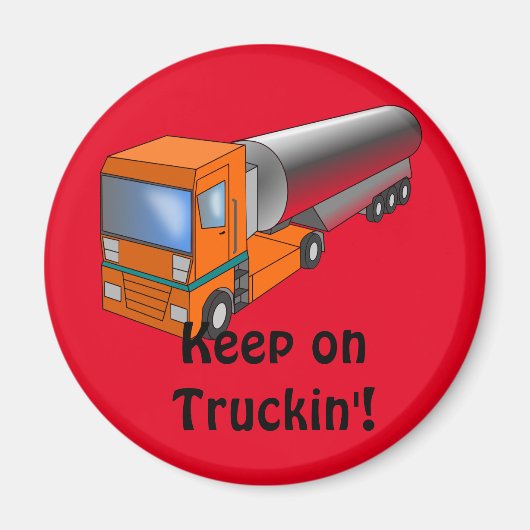 ガスタンクローリー重量輸送機子供へ マグネット (正面)