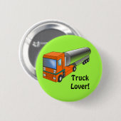 ガスタンクローリー重量輸送機子供へ 缶バッジ (正面&裏面)
