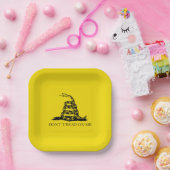 ガスデン・ラットルヘビ・フラグ:アメリカ独立戦争 1776 ペーパープレート (パーティー)