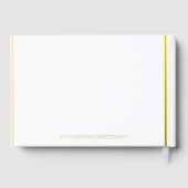 ガストブックシンプルレトロタイポグラフィデザインオンホワイト ゲストブック (裏面)