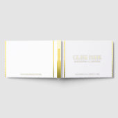 ガストブックシンプルレトロタイポグラフィデザインオンホワイト ゲストブック (全面)