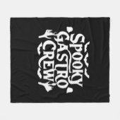 ガストロ不気味クルーガストロナースハロウィンクラシック フリースブランケット (正面(横))