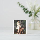 ガストンカシミールのDiana The Hunstress By Gaston Casimir Sa スクエア名刺 (スタンド正面)