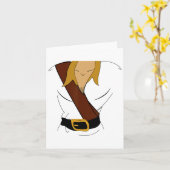 ガストンハロウィーンの衣装おもしろい カード (黄色い花)