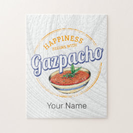 ガスパチョレトロ調理師ヴィンテージグルメスペイン ジグソーパズル