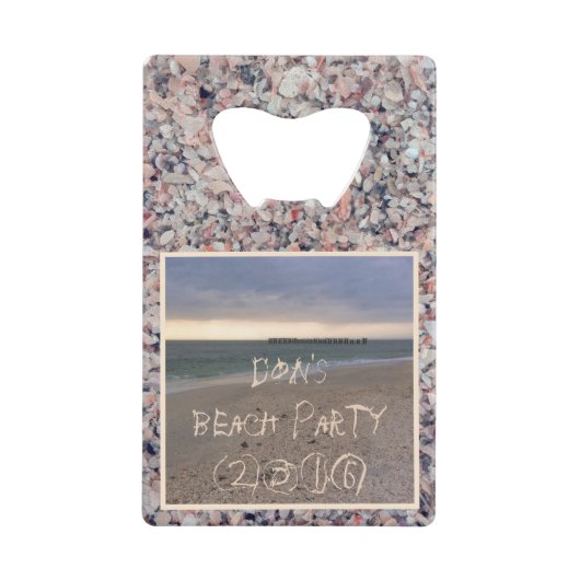 ガスパリラアイランドサンセット クレジットカード栓抜き (正面)