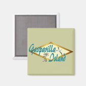 ガスパリラアイランドフロリダビーチデザイン マグネット (正面/裏面)