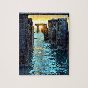 ガスパリラ島の夕日桟橋 - 8x10 - 110個 ジグソーパズル