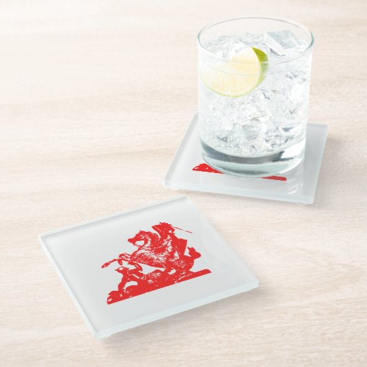 ガスパルトの子ども国旗 – Glass Coaster ガラスコースター (アングル)