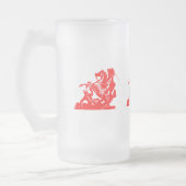 ガスパルトの子供国旗 – 曇りガラス製マグカップ フロストグラスビールジョッキ (左)