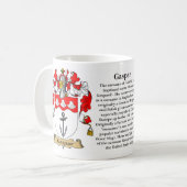 ガスパル、起源、意味および頂上 コーヒーマグカップ (正面左)