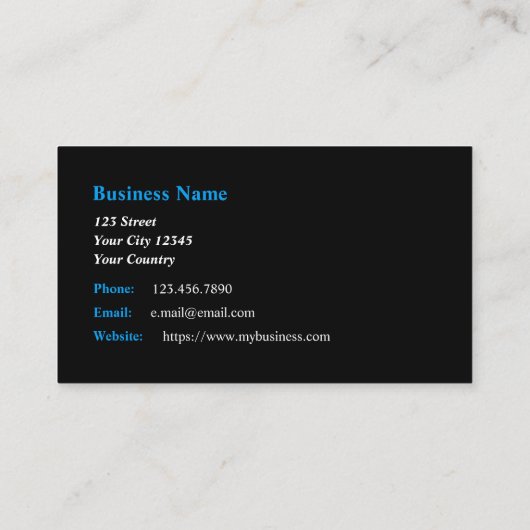 ガスフィッターサービス技術者 名刺 (裏面)