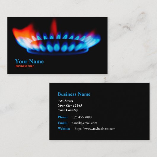 ガスフィッターサービス技術者 名刺 (正面/裏面)