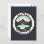 ガスページーナショナルパークカナダバッジ ポストカード (正面/裏面)