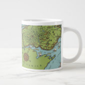 ガスペ半島、カナダ地図 ジャンボコーヒーマグカップ (右)
