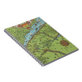 ガスペ半島、カナダ地図 ノートブック (右側)