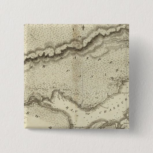 ガスペ半島 缶バッジ (正面)