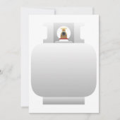 ガスボンベ招待状 招待状 (正面)