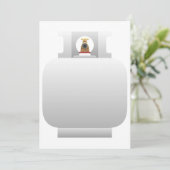 ガスボンベ招待状 招待状 (スタンド正面)