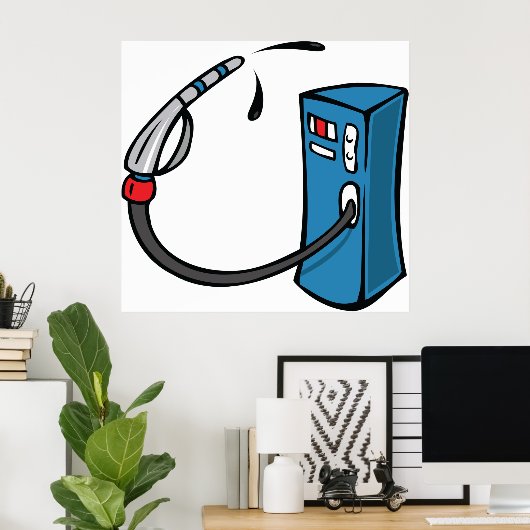 ガスポンプ ポスター (ホームオフィス)