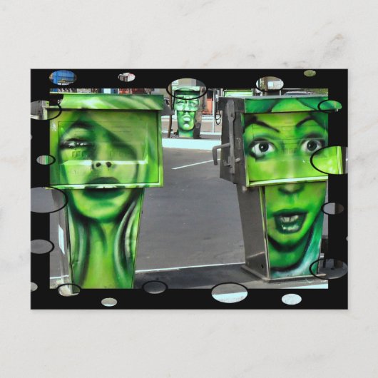 ガスポンプ ポストカード (正面)