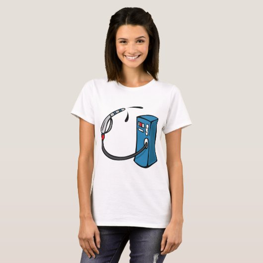 ガスポンプ Tシャツ (正面フル)