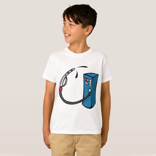 ガスポンプ Tシャツ (正面フル)