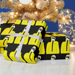 ガスマスクおもしろいクリスマスラッピング紙 ラッピングペーパー