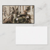 ガスマスクにミズーリのラバ 予約カード (正面/裏面)