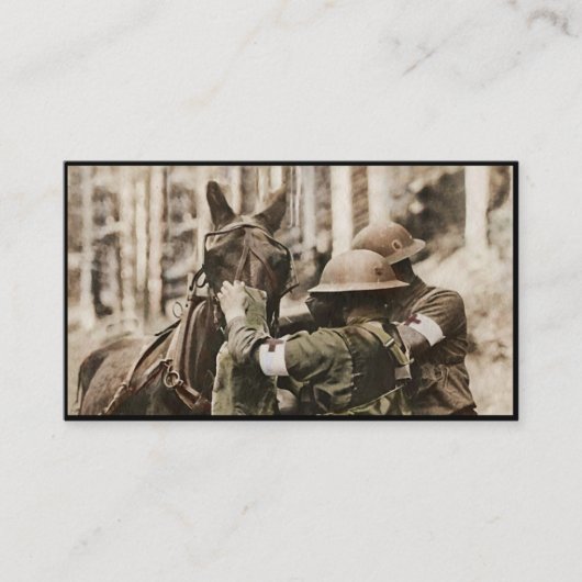 ガスマスクにミズーリのラバ 予約カード (正面)