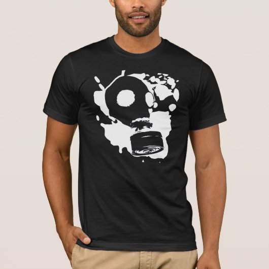 ガスマスクの落書き Tシャツ (正面)