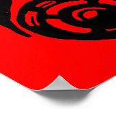 ガスマスクガスマスク図形ステンシルポスター記号 ポスター (角)