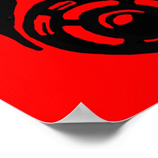 ガスマスクガスマスク図形ステンシルポスター記号 ポスター (角)